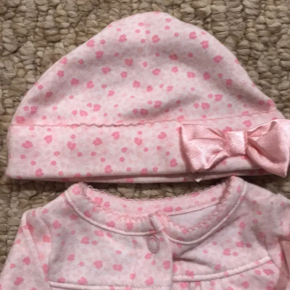Carter’s Pink Bow Preemie Baby Converter Gown